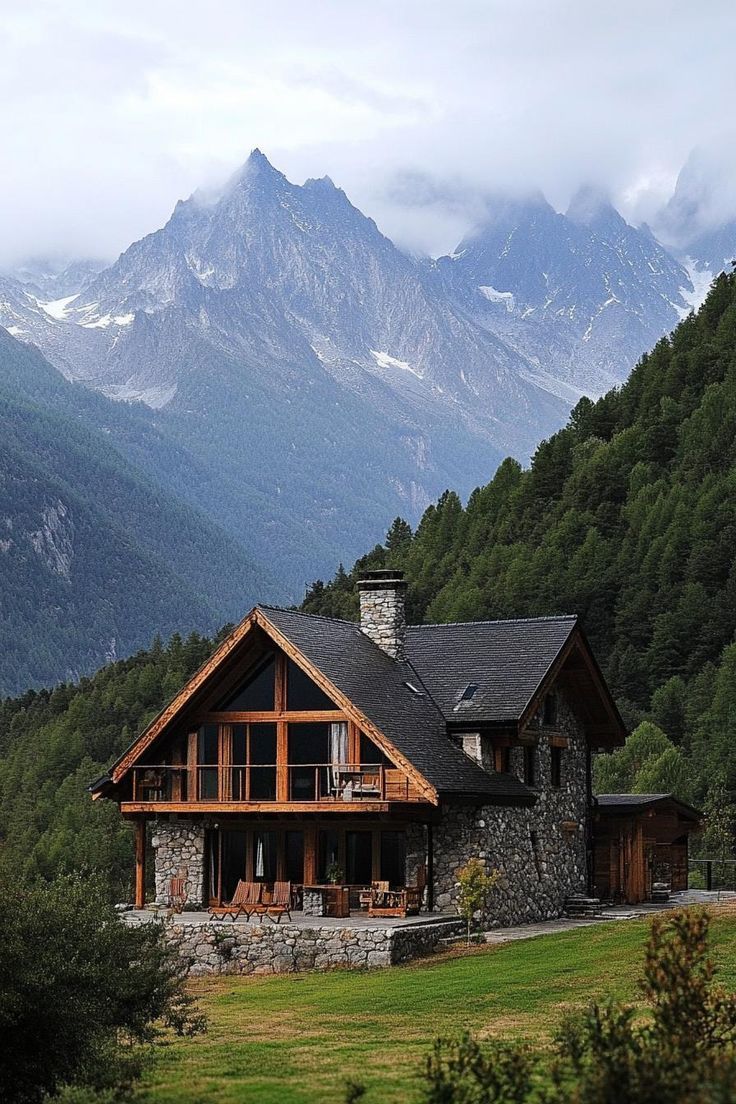 Alaskan mountain home with premium metal roof